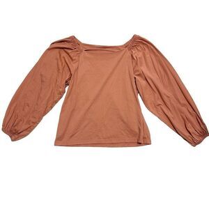 Banana Republic Top Dusty Rose Balloon Long Sleeve Blouse